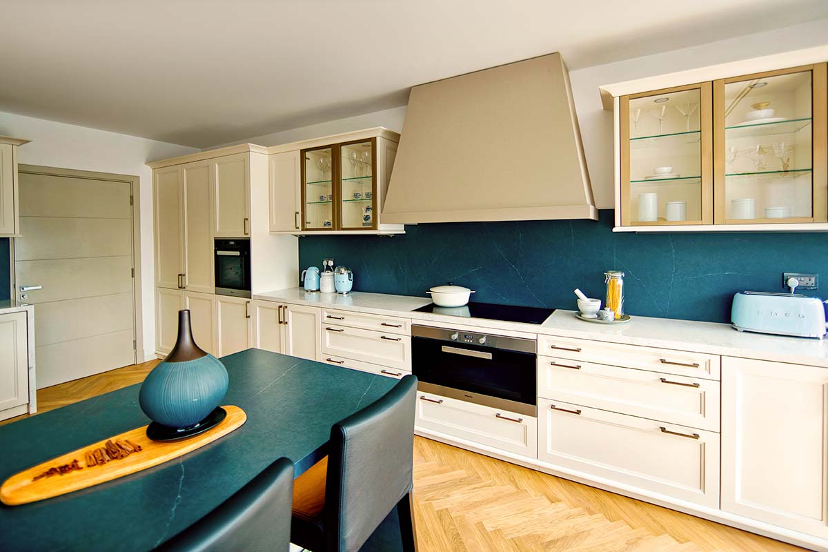 Blue counter on sale